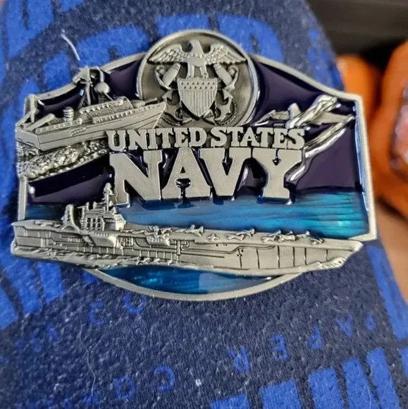 Military Belt Buckles Marine Corps Army Air Force Navy. Choose 1! Shi | Color: Silver | Size: Os